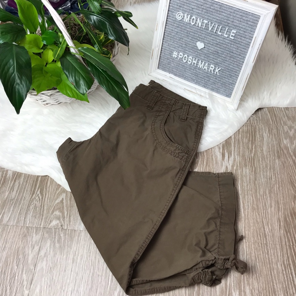 Izod Brown Cotton Capris Size 8